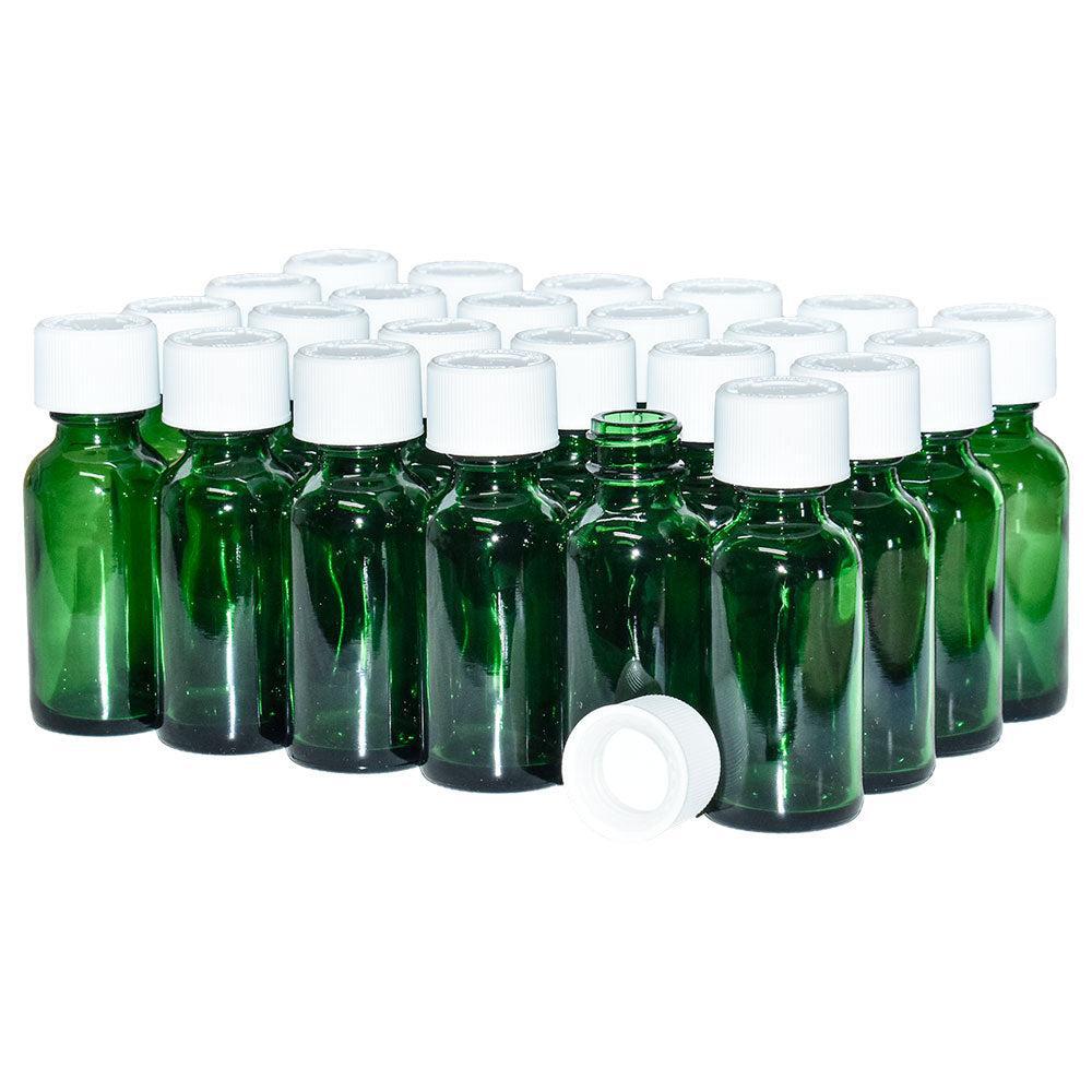 1 oz. Green Boston Round with White Child-Resistant Cap (20/400) (V23) (V1)