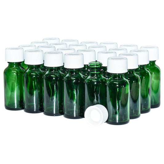 1 oz. Green Boston Round with White Child-Resistant Cap (20/400) (V23) (V1)