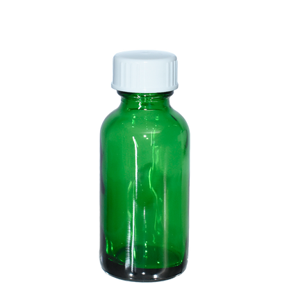 1 oz. Green Boston Round with White Poly Cone Cap (20/400) (V23) (V20)