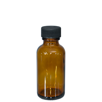 1 oz. Amber Boston Round with Black Cap (20/400) (V23) (V6)