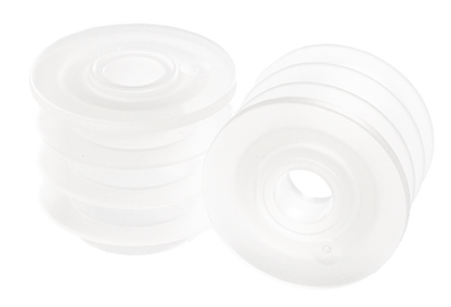 1 oz. Amber Boston Round with Reducer and Black Child-Resistant Cap (20/400) (V8) (V6)