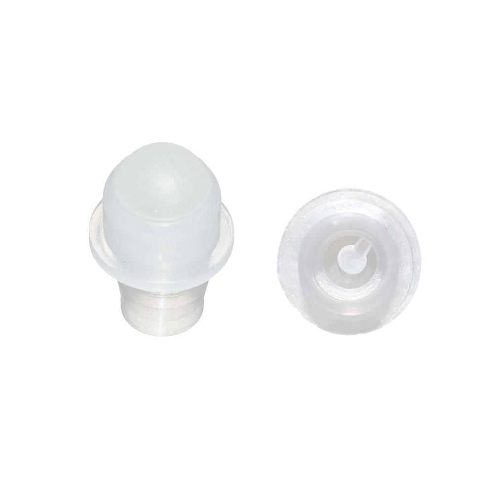 1/3 oz. (10 ml) Clear Glass Roll-on Bottle with Black Cap (Plastic Ball) (V1)