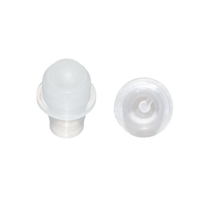 1/3 oz. (10 ml) Clear Glass Roll-on Bottle with Black Cap (Plastic Ball) (V1)