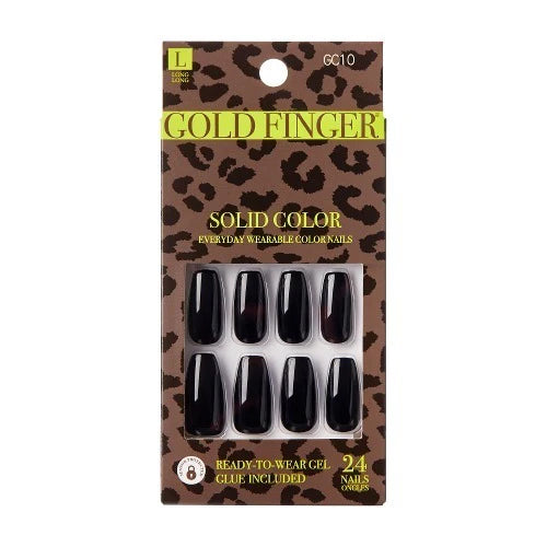 Gold finger Trendy nails. GC10