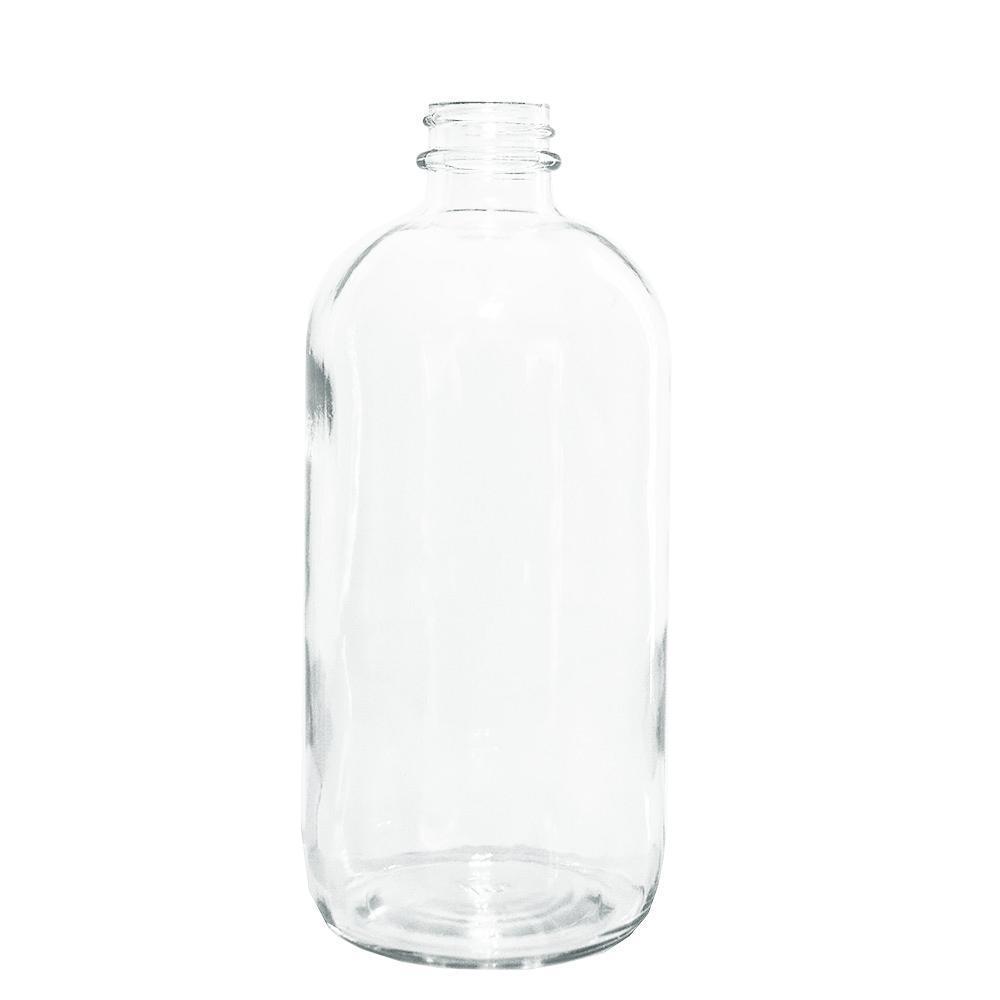 16 oz. Clear Boston Round with Black Trigger Sprayer (28/400) (V4) (V13)