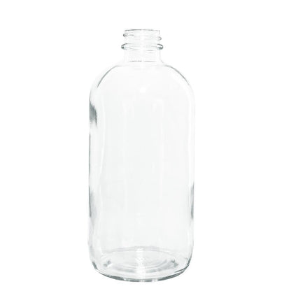 16 oz. Clear Boston Round with Black Trigger Sprayer (28/400) (V4) (V13)