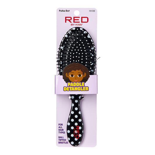 Red by kiss polka dot paddle detangler. HH39