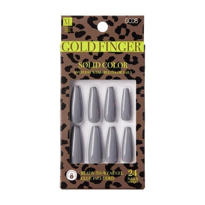 Gold finger Trendy nails. GC08