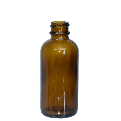2 oz. Amber Boston Round with Black Cap (20/400) (V5) (V6)