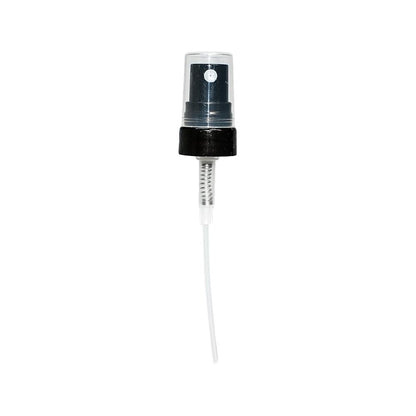 2 oz. Amber Boston Round with Black Fine-Mist Sprayer (.16 ml Per Spray) (20/400) (V5) (V20)