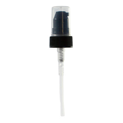 2 oz. Amber Boston Round with Black Treatment Pump (20/400) (V4) (V20)