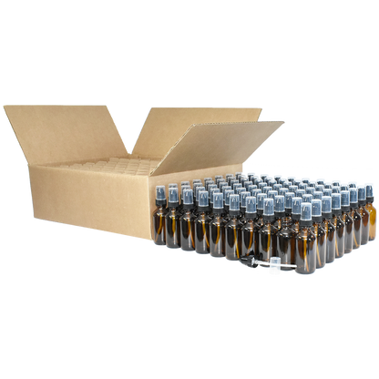 2 oz. Amber Boston Round with Black Treatment Pump (20/400) (V8) (V20)