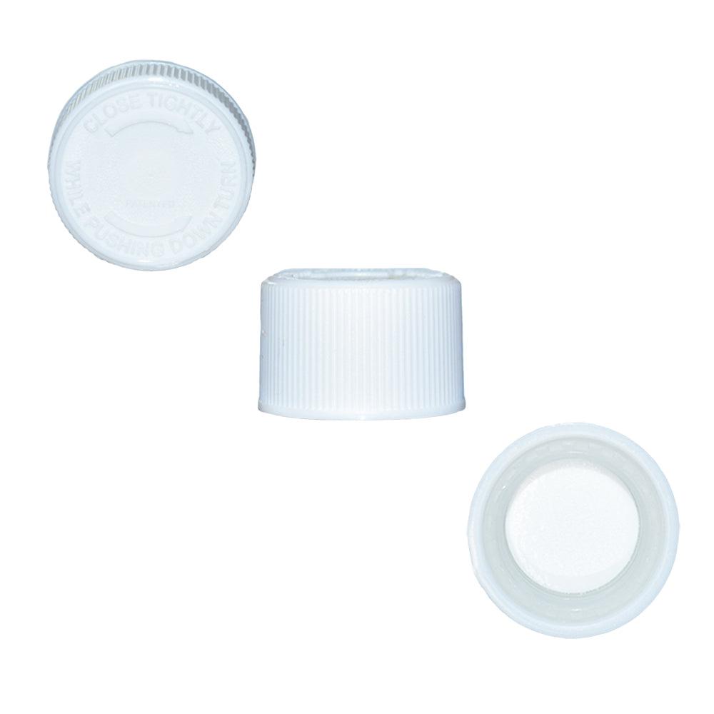 2 oz. Amber Boston Round with White Child-Resistant Cap (20/400) (V23) (V1)