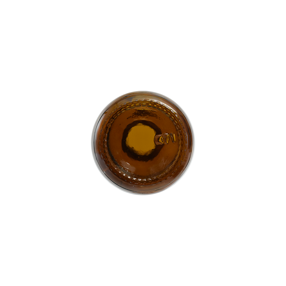 2 oz. Amber Boston Round with White Child-Resistant Cap (20/400) (V23) (V1)