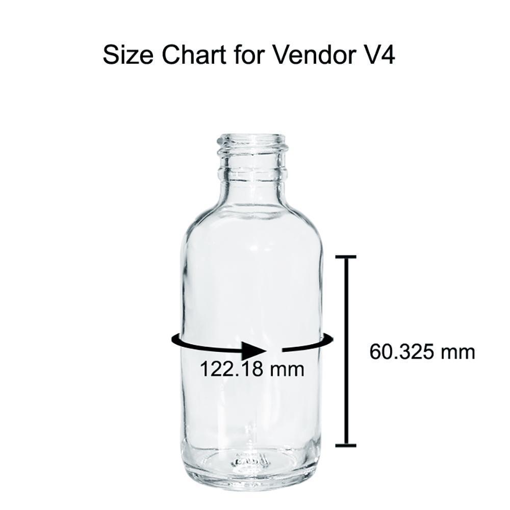 2 oz. Clear Boston Round with Black Fine-Mist Sprayer (.1 ml Per Spray) (20/400) (V4) (V15)