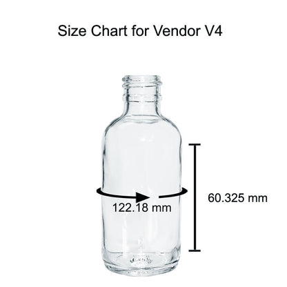 2 oz. Clear Boston Round with Black Fine-Mist Sprayer (.1 ml Per Spray) (20/400) (V4) (V15)