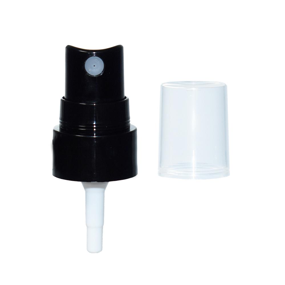 2 oz. Clear Boston Round with Black Fine-Mist Sprayer (.1 ml Per Spray) (20/400) (V4) (V15)