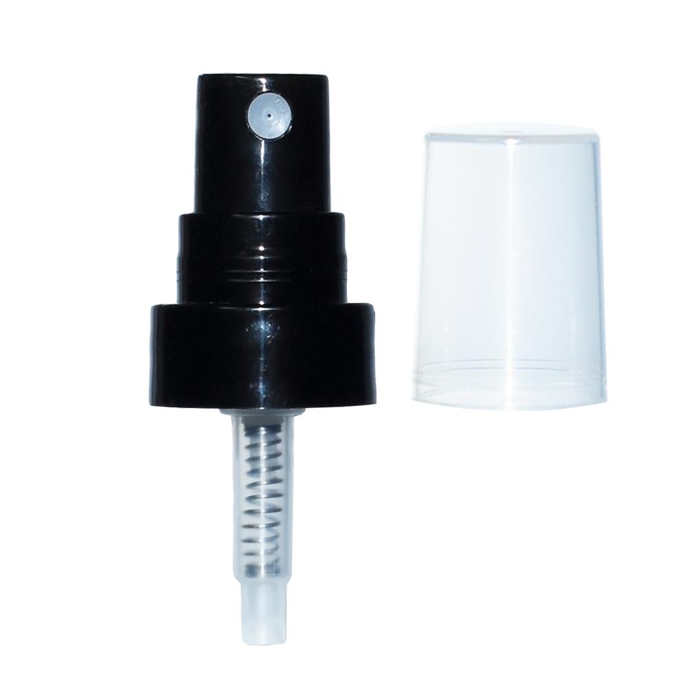 2 oz. Clear Boston Round with Black Fine-Mist Sprayer (.16 ml Per Spray) (20/400) (V5) (V20)