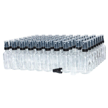 2 oz. Clear Boston Round with Black Fine-Mist Sprayer (.16 ml Per Spray) (20/400) (V5) (V20)