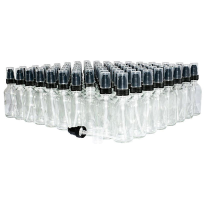 2 oz. Clear Boston Round with Black Treatment Pump (20/400) (V20) (V20)