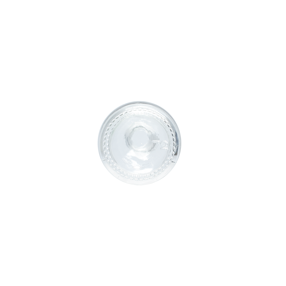 2 oz. Clear Boston Round with Large Bulb Graduated Black Glass Dropper (20/400) (V23) (V15)