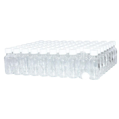 2 oz. Clear Boston Round with White Child-Resistant Cap (20/400) (V5) (V1)