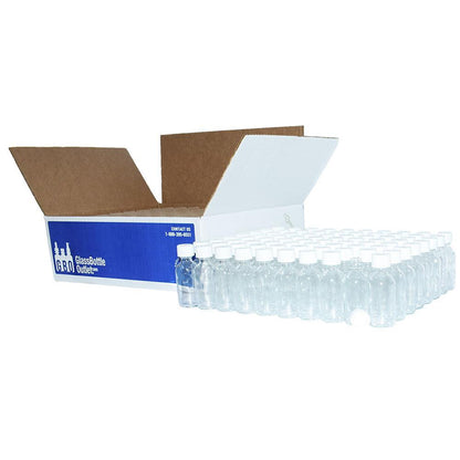 2 oz. Clear Boston Round with White Child-Resistant Cap (20/400) (V8) (V1)