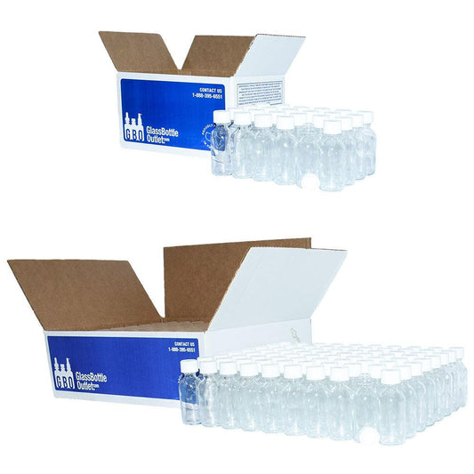 2 oz. Clear Boston Round with White Child-Resistant Cap (20/400) (V8) (V1)