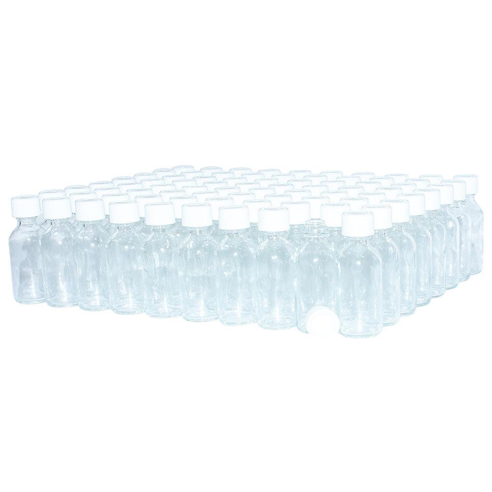 2 oz. Clear Boston Round with White Child-Resistant Cap (20/400) (V8) (V1)