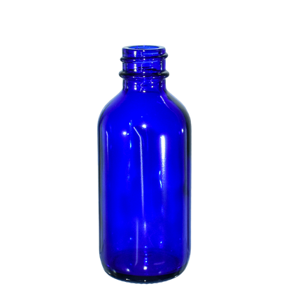 2 oz. Cobalt Blue Boston Round with Black Treatment Pump (20/400) (V23) (V8)