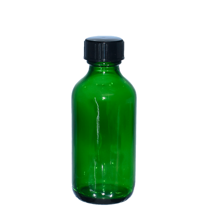 2 oz. Green Boston Round with Black Cone Cap (20/400) (V23) (V20)