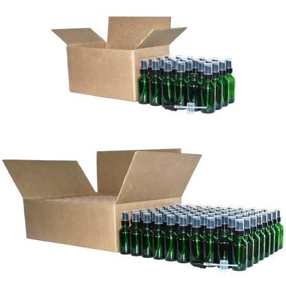 2 oz. Green Boston Round with Black Treatment Pump (20/400) (V23) (V8)