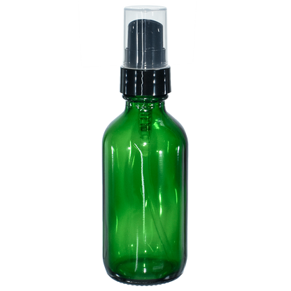 2 oz. Green Boston Round with Black Treatment Pump (20/400) (V23) (V8)