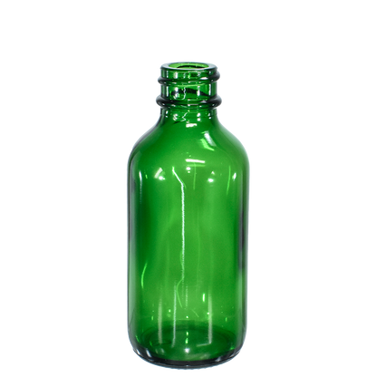 2 oz. Green Boston Round with Black Treatment Pump (20/400) (V23) (V8)