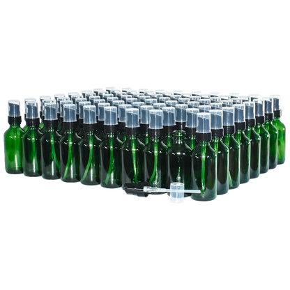 2 oz. Green Boston Round with Black Treatment Pump (20/400) (V23) (V8)
