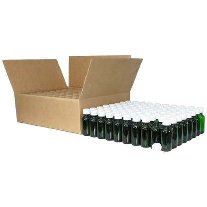 2 oz. Green Boston Round with White Child-Resistant Cap (20/400) (V23) (V6)