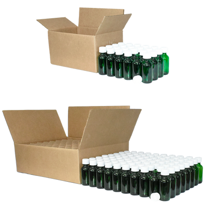 2 oz. Green Boston Round with White Child-Resistant Cap (20/400) (V23) (V6)