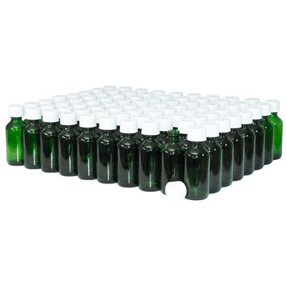2 oz. Green Boston Round with White Child-Resistant Cap (20/400) (V23) (V6)