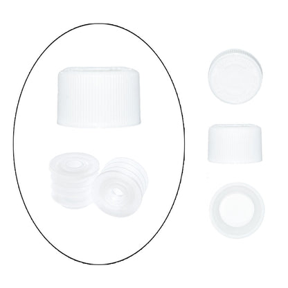 2 oz. Green Boston Round with Reducer and White Child-Resistant Cap (20/400) (V23) (V6)