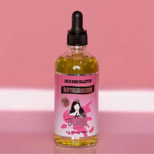 She is Bomb hair thickening drops. 3.38 oz