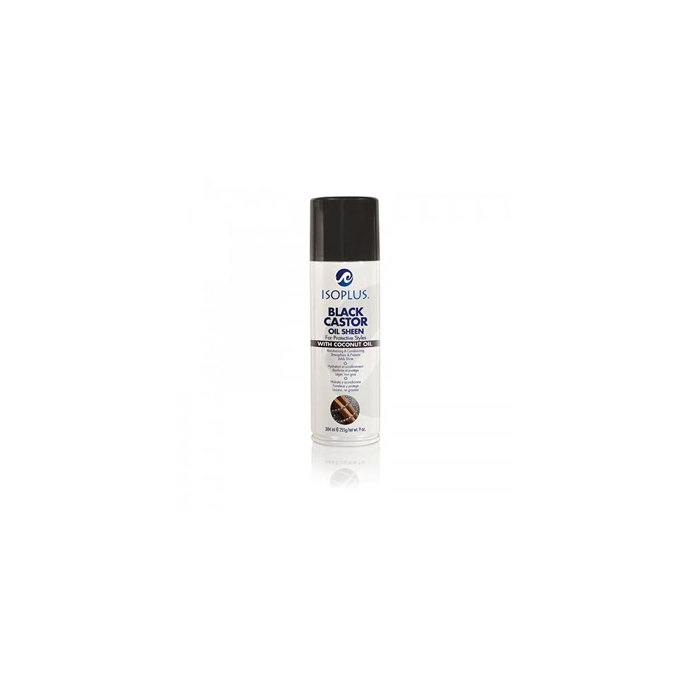 Isoplus black castor oil sheen. 9oz