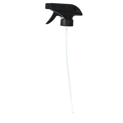 32 oz. Amber Boston Round with Black Trigger Sprayer (28/400) (V8) (V6)