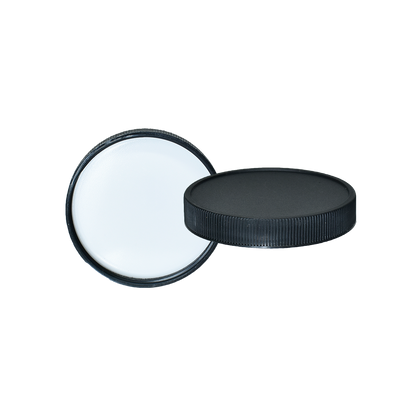 32 oz. Clear Glass Jar with Black Plastic Cap (70/400) (V6) (V6)