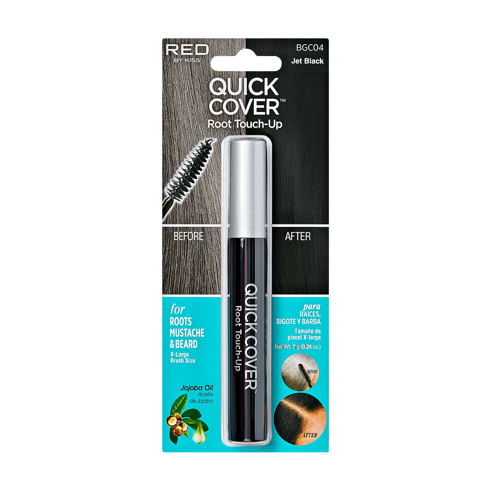 Red by kiss quick cover root touch up. Jet blacl. BGC04
