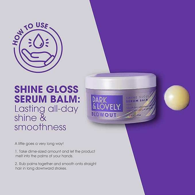 Dark n lovely blowout shine gloss serum balm