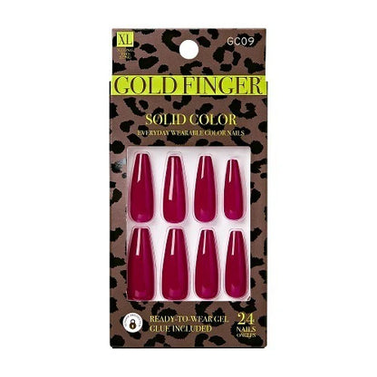 Gold finger Trendy nails. GC09