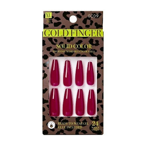 Gold finger Trendy nails. GC09