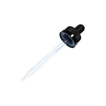 4 oz. Amber Boston Round with Black Child-Resistant Glass Dropper (22/400) (V4) (V8)
