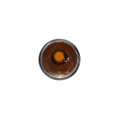 4 oz. Amber Boston Round with Black Cone Lined Cap (22/400) (V23) (V5)