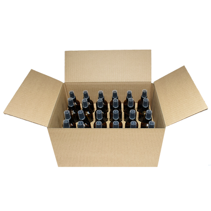 4 oz. Amber Boston Round with Black Cream Pump (22/400) (V5) (V20)